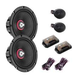 Indy CP6 6.5" 16.5cm 4Ohm Component/Coaxial Midrange & Tweeter System 2x80w RMS Pair